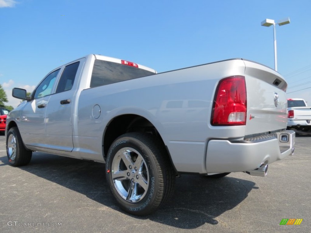 2014 1500 Express Quad Cab - Bright Silver Metallic / Black/Diesel Gray photo #2