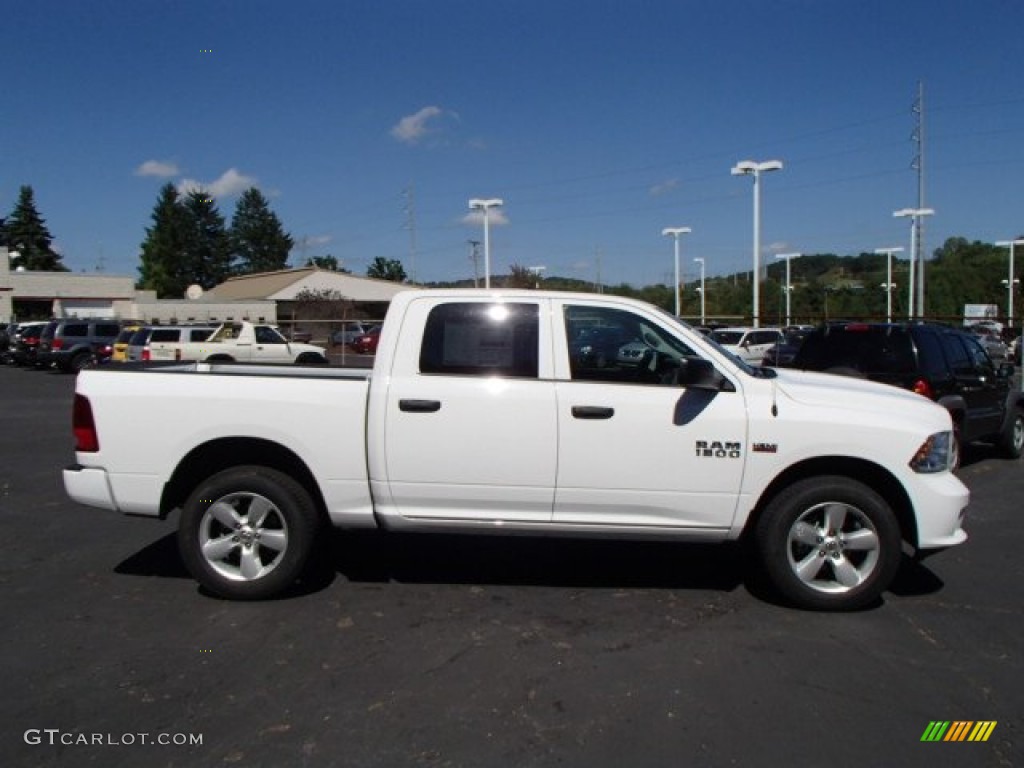 2014 1500 Express Crew Cab 4x4 - Bright White / Black/Diesel Gray photo #5