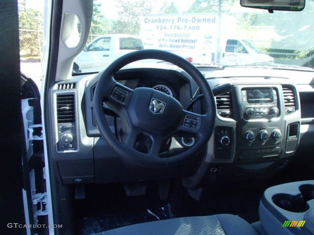 2014 1500 Express Crew Cab 4x4 - Bright White / Black/Diesel Gray photo #12