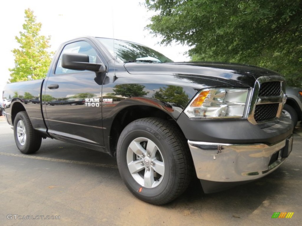 2014 1500 Tradesman Regular Cab - Black / Black/Diesel Gray photo #4