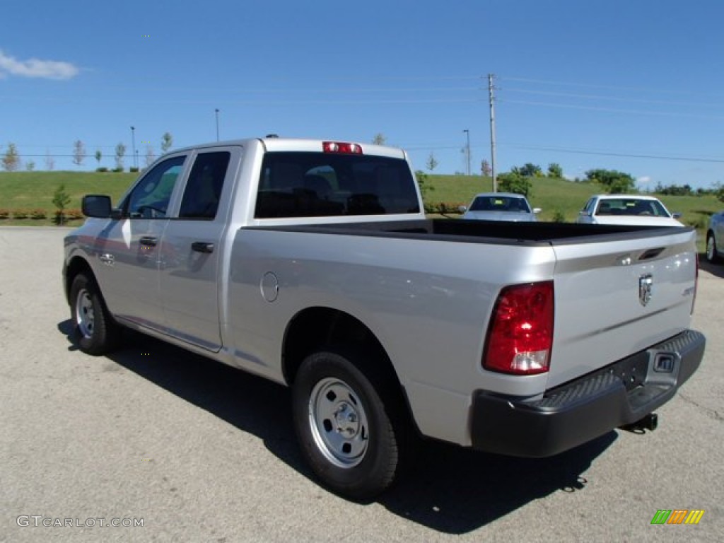 2014 1500 Tradesman Quad Cab 4x4 - Bright Silver Metallic / Black/Diesel Gray photo #8