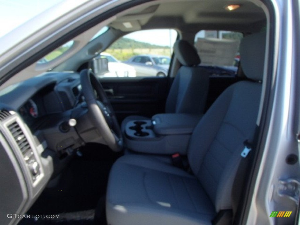 2014 1500 Tradesman Quad Cab 4x4 - Bright Silver Metallic / Black/Diesel Gray photo #10