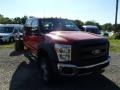 2014 Vermillion Red Ford F550 Super Duty XL Crew Cab 4x4 Chassis  photo #2