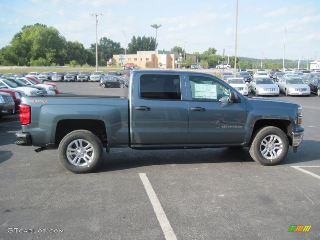 Blue Granite Metallic 2014 Chevrolet Silverado 1500 LT Crew Cab 4x4 Exterior Photo #85313045