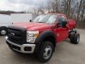 Vermillion Red - F550 Super Duty XL Regular Cab Chassis 4x4 Photo No. 4