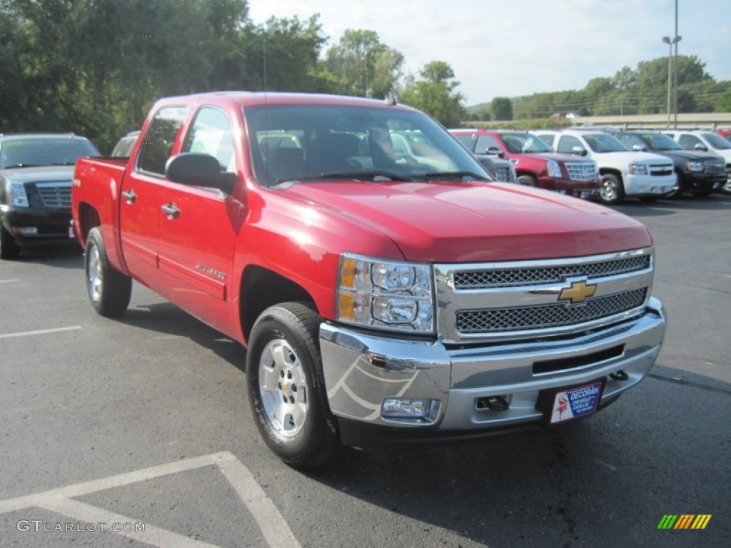 2013 Silverado 1500 LT Crew Cab 4x4 - Victory Red / Ebony photo #2
