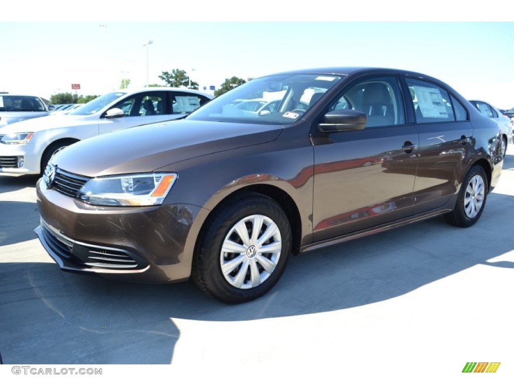 2014 Jetta S Sedan - Toffee Brown Metallic / Titan Black photo #1