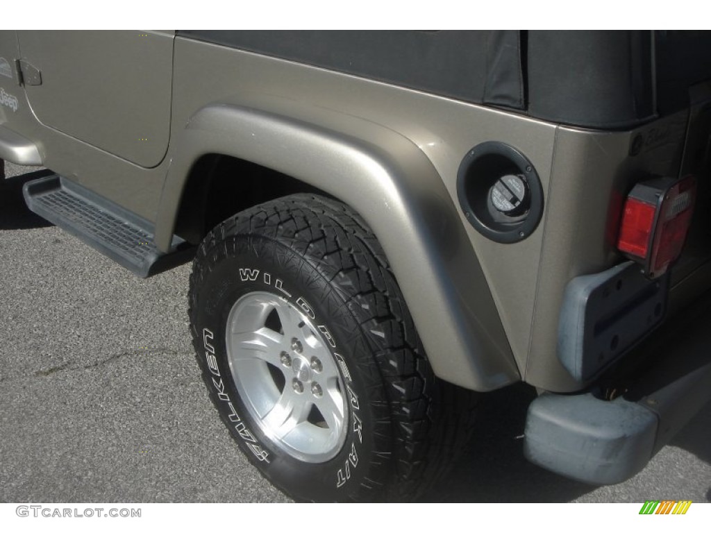 2004 Wrangler Sahara 4x4 - Light Khaki Metallic / Khaki photo #24