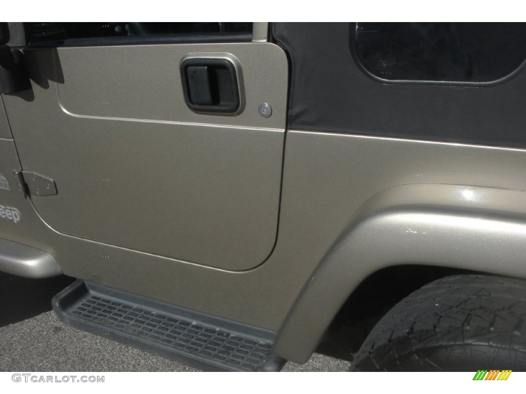 2004 Wrangler Sahara 4x4 - Light Khaki Metallic / Khaki photo #27