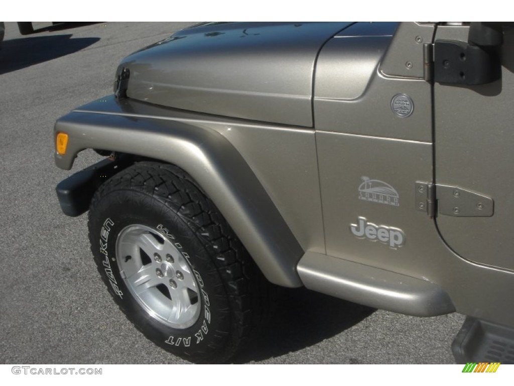 2004 Wrangler Sahara 4x4 - Light Khaki Metallic / Khaki photo #28