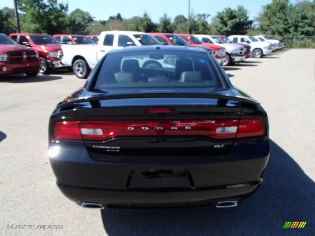 2014 Charger R/T Plus AWD - Phantom Black Tri-Coat Pearl / Black photo #7