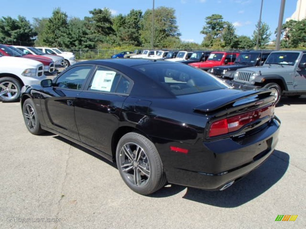 2014 Charger R/T Plus AWD - Phantom Black Tri-Coat Pearl / Black photo #8