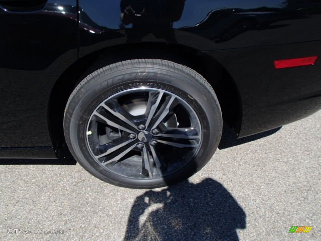 2014 Charger R/T Plus AWD - Phantom Black Tri-Coat Pearl / Black photo #9