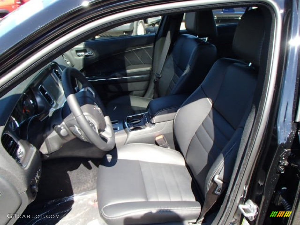 2014 Charger R/T Plus AWD - Phantom Black Tri-Coat Pearl / Black photo #10