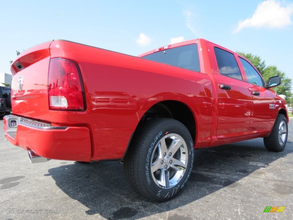 2014 1500 Express Crew Cab - Flame Red / Black/Diesel Gray photo #3