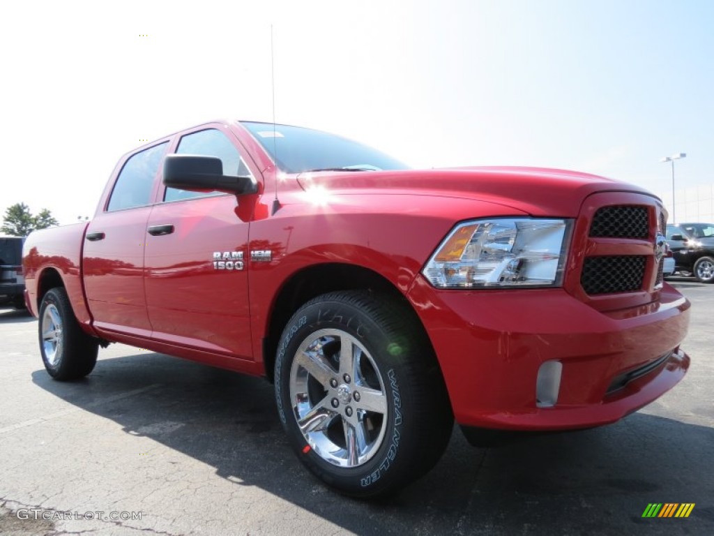 Flame Red 2014 Ram 1500 Express Crew Cab Exterior Photo #85314464