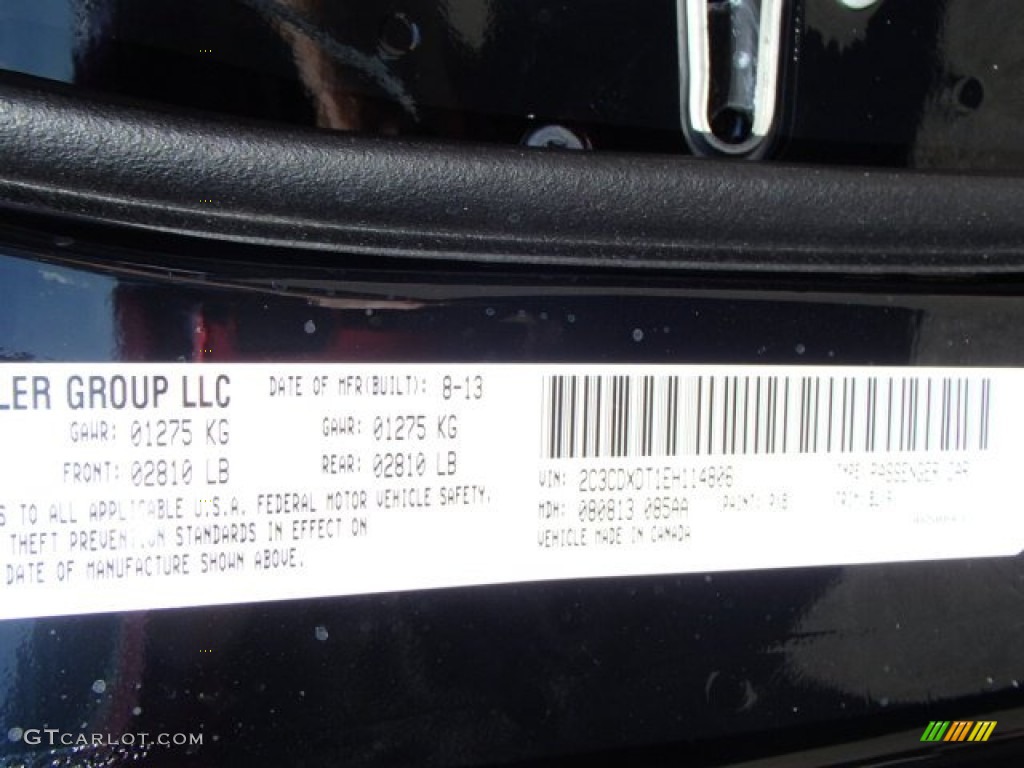 2014 Charger R/T Plus AWD - Phantom Black Tri-Coat Pearl / Black photo #20