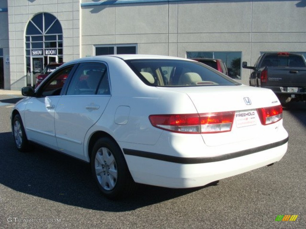 2003 Accord LX Sedan - Taffeta White / Ivory photo #4