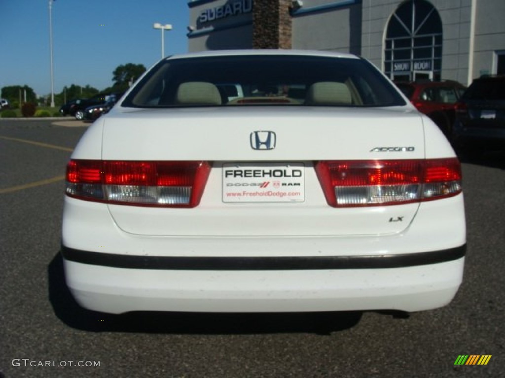 2003 Accord LX Sedan - Taffeta White / Ivory photo #5