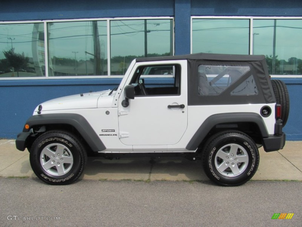 2013 Wrangler Sport S 4x4 - Bright White / Black photo #3