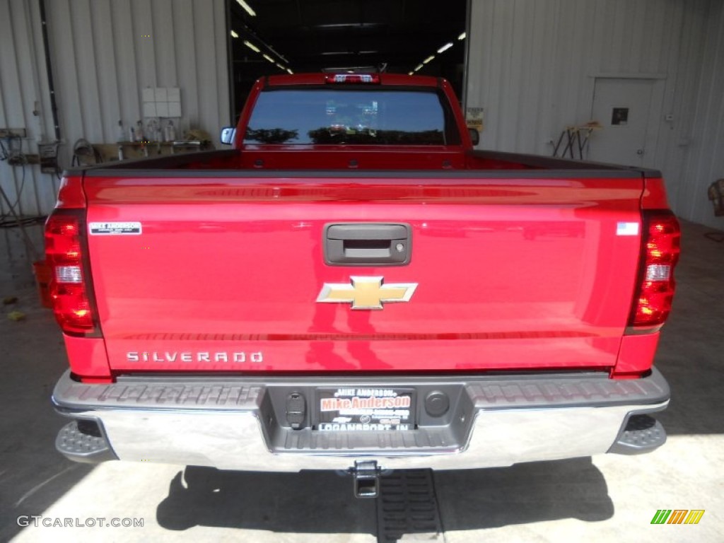 2014 Silverado 1500 WT Regular Cab 4x4 - Victory Red / Jet Black/Dark Ash photo #3