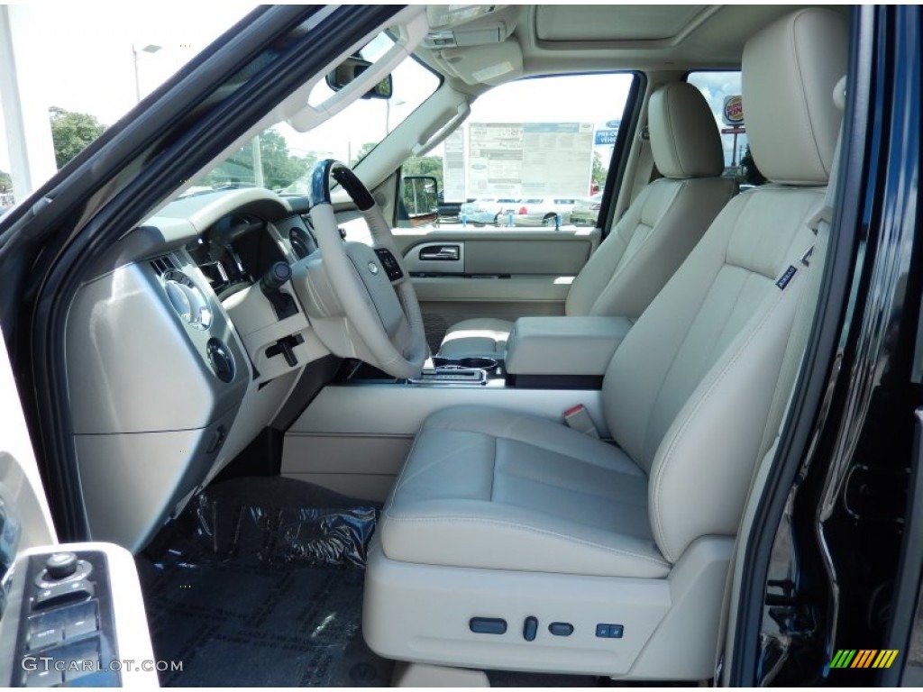 Stone Interior 2014 Ford Expedition Limited 4x4 Photo #85317155
