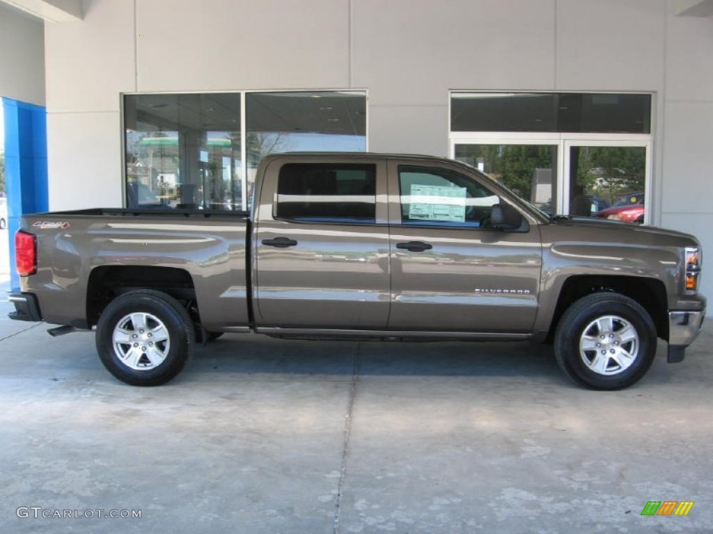 2014 Silverado 1500 LT Crew Cab 4x4 - Brownstone Metallic / Jet Black/Dark Ash photo #2