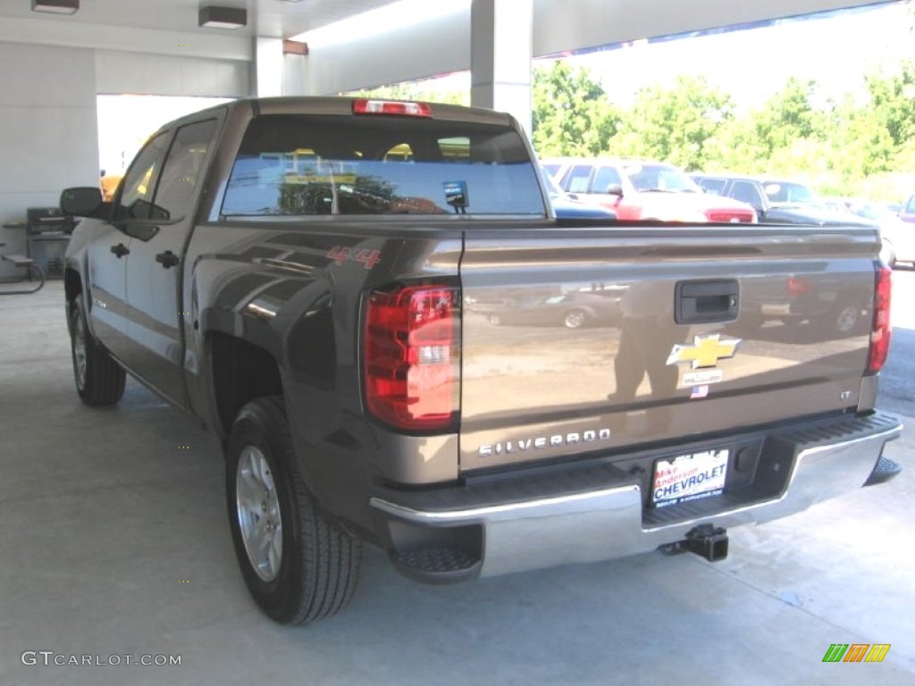 2014 Silverado 1500 LT Crew Cab 4x4 - Brownstone Metallic / Jet Black/Dark Ash photo #3