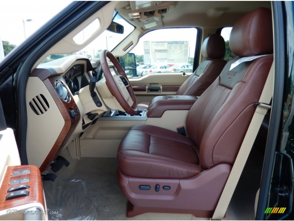 King Ranch Chaparral Leather/Adobe Trim Interior 2014 Ford F250 Super Duty King Ranch Crew Cab 4x4 Photo #85317500