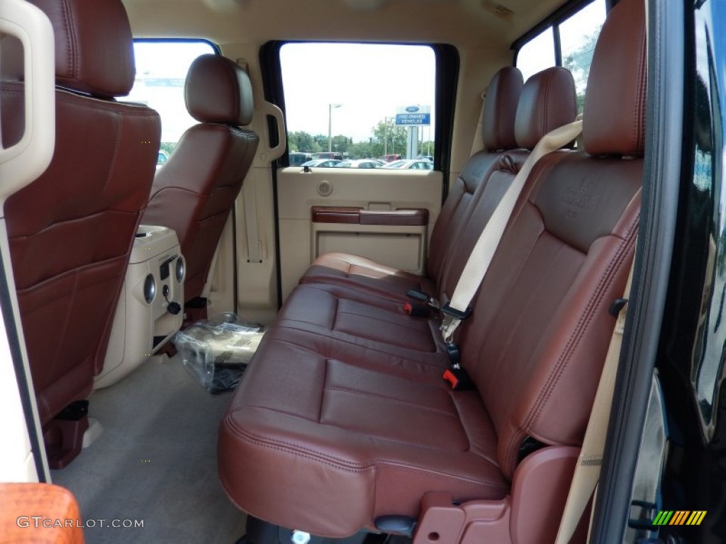 King Ranch Chaparral Leather/Adobe Trim Interior 2014 Ford F250 Super Duty King Ranch Crew Cab 4x4 Photo #85317521