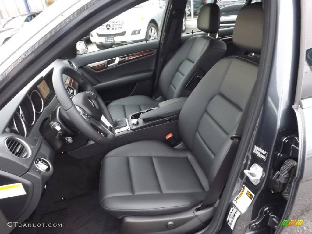 Black Interior 2014 Mercedes-Benz C 300 4Matic Sport Photo #85317791