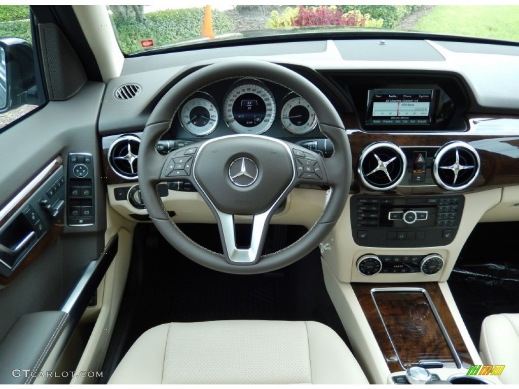 2014 Mercedes-Benz GLK 250 BlueTEC 4Matic Almond Beige/Mocha Dashboard Photo #85318352