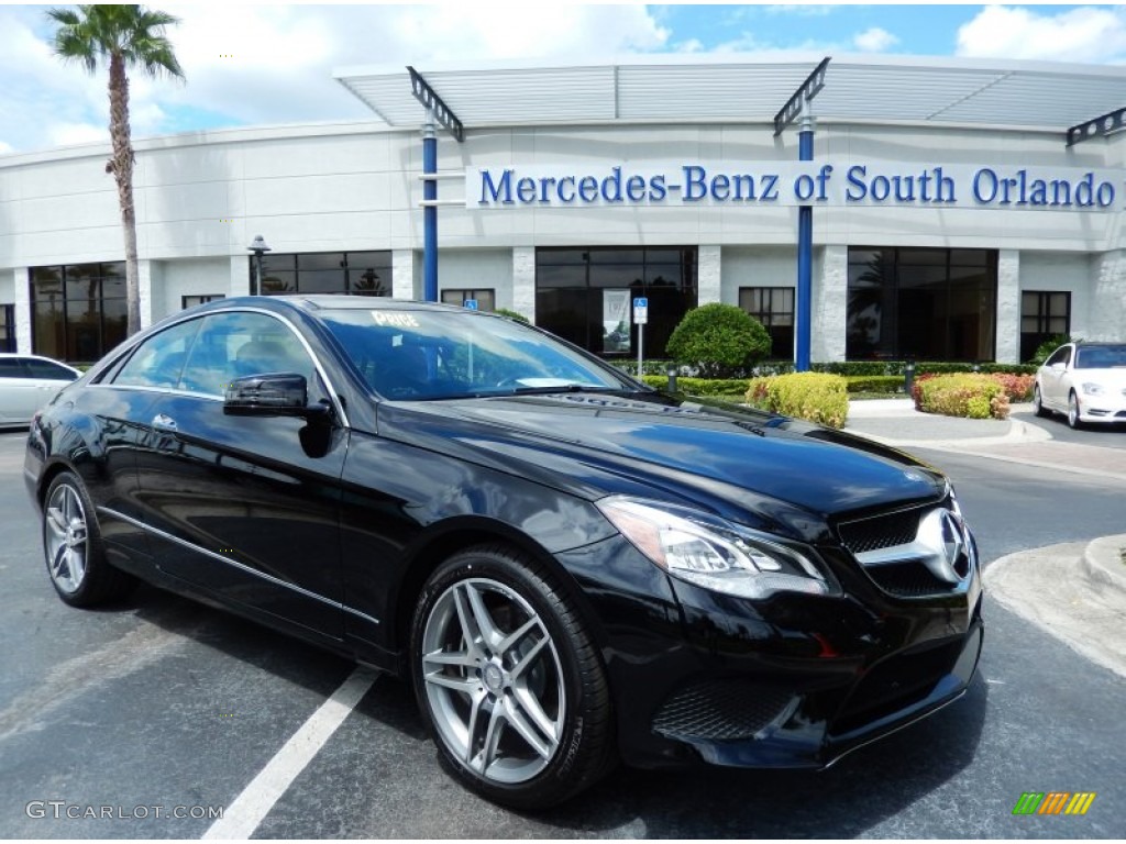 2014 E 350 Coupe - Black / Black photo #1