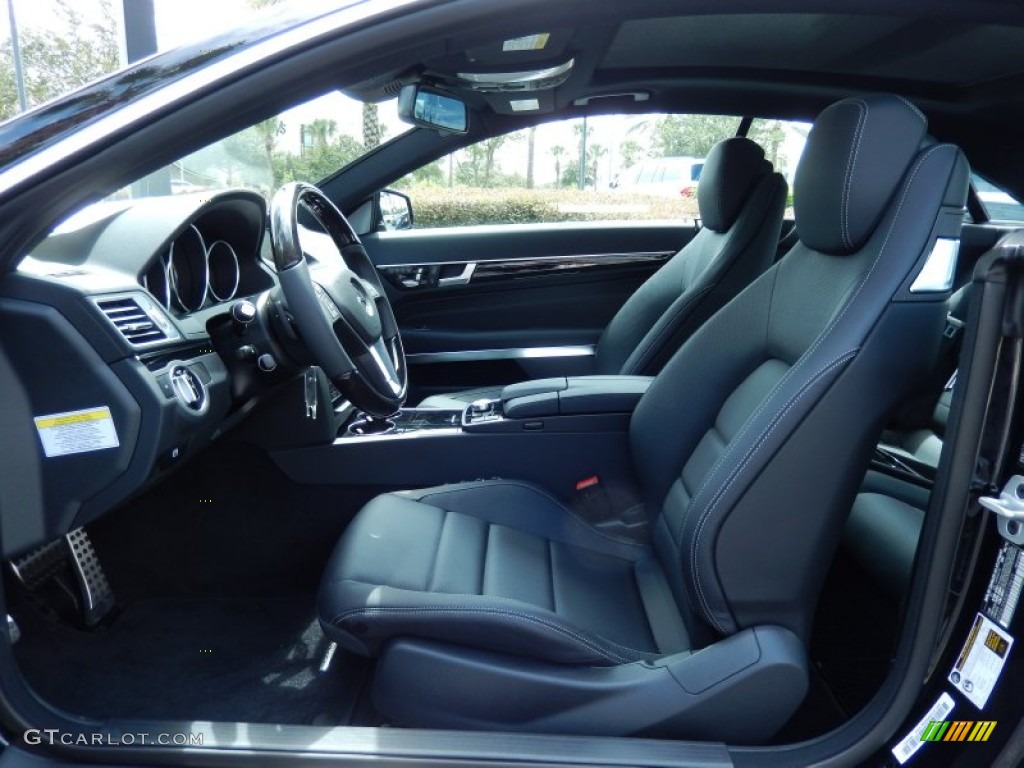 Black Interior 2014 Mercedes-Benz E 350 Coupe Photo #85318583