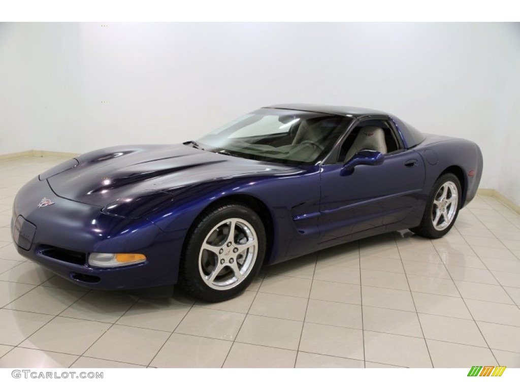 2004 Corvette Coupe - LeMans Blue Metallic / Shale photo #4