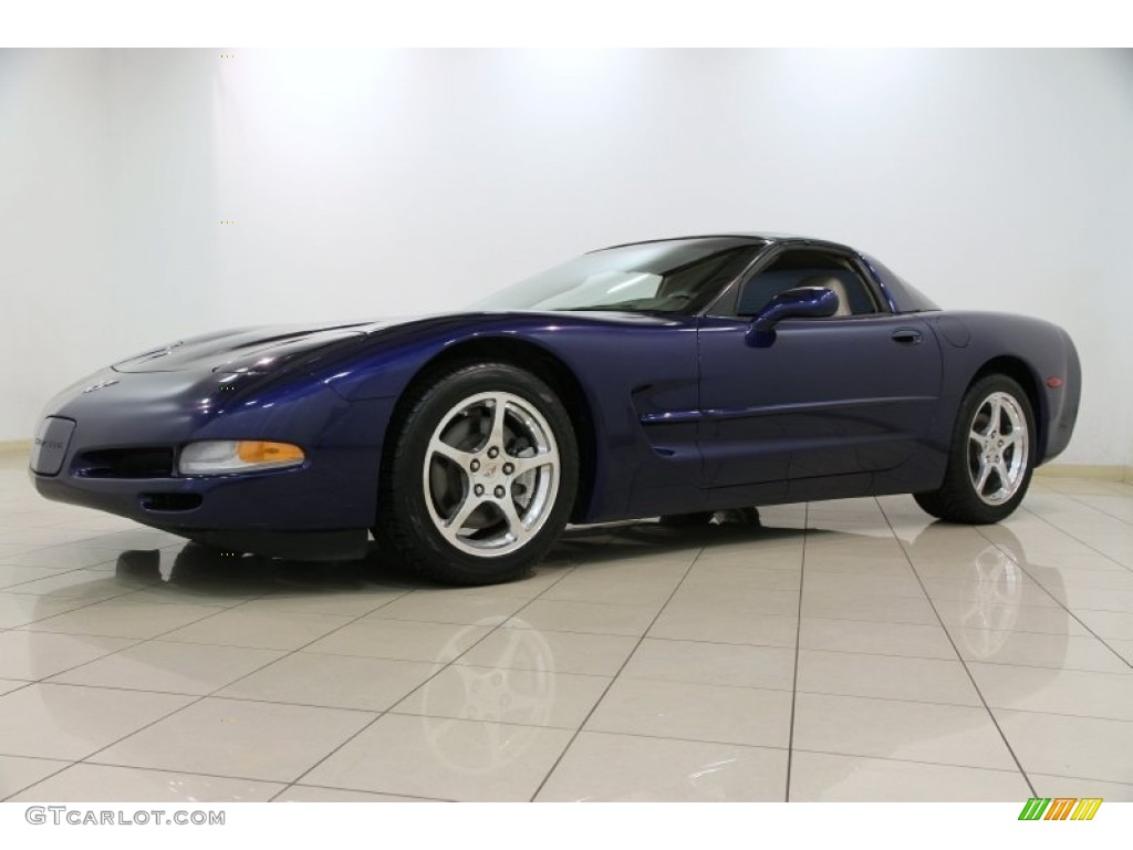 2004 Corvette Coupe - LeMans Blue Metallic / Shale photo #24