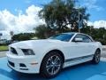 Oxford White 2014 Ford Mustang V6 Premium Convertible Exterior