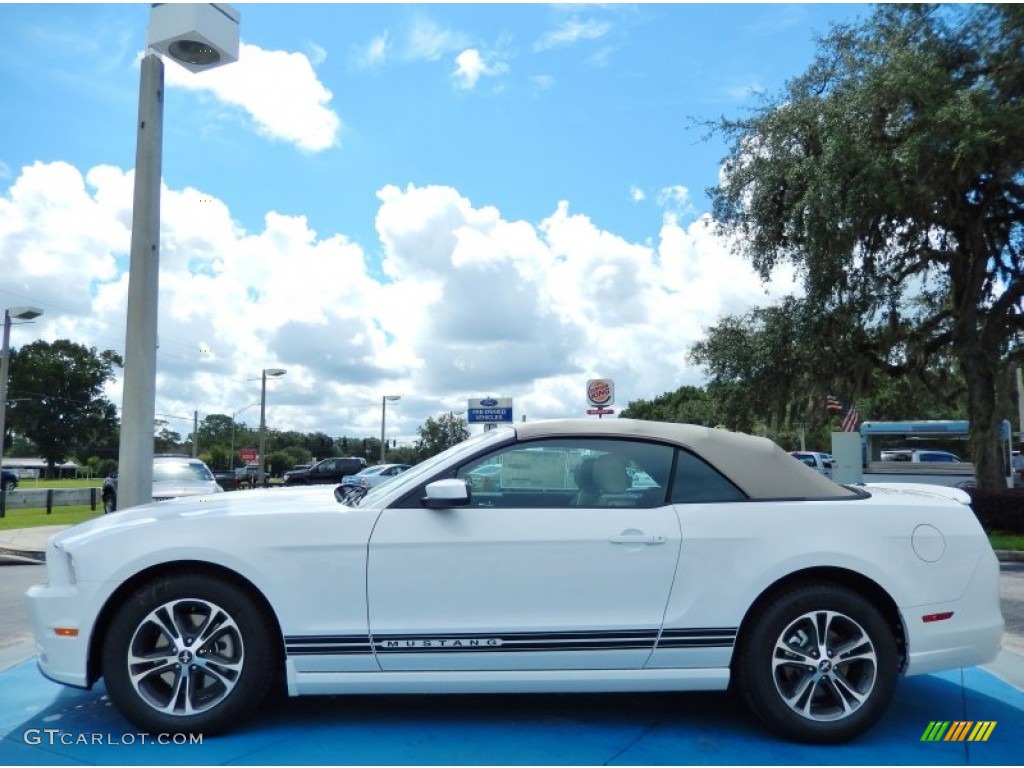 Oxford White 2014 Ford Mustang V6 Premium Convertible Exterior Photo #85319249
