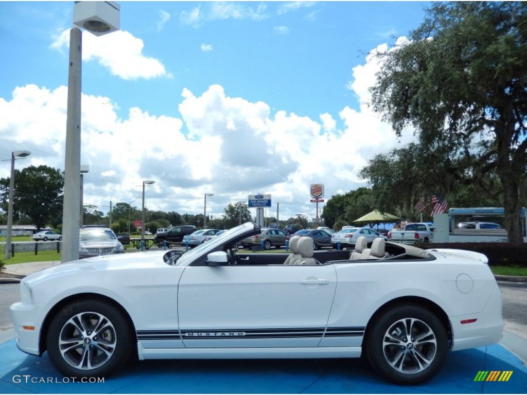 Oxford White 2014 Ford Mustang V6 Premium Convertible Exterior Photo #85319294