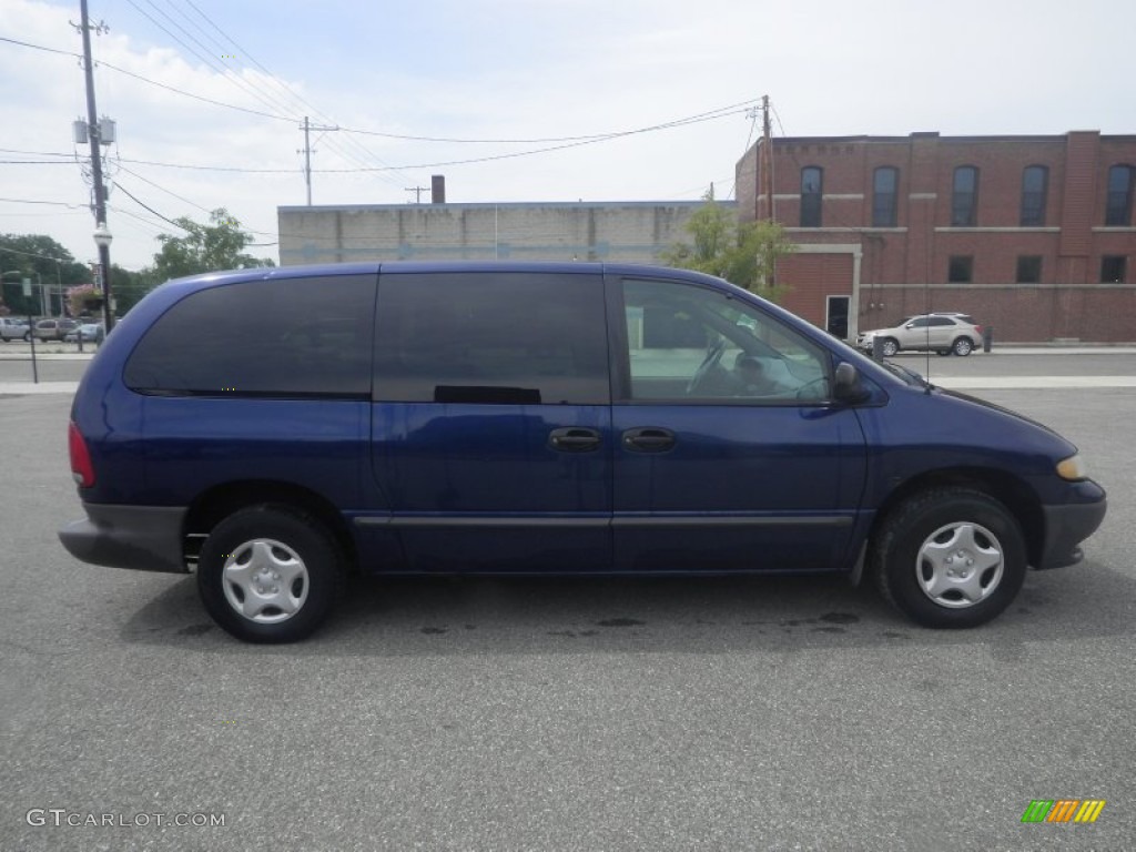 2000 Grand Caravan  - Patriot Blue Pearlcoat / Mist Gray photo #2