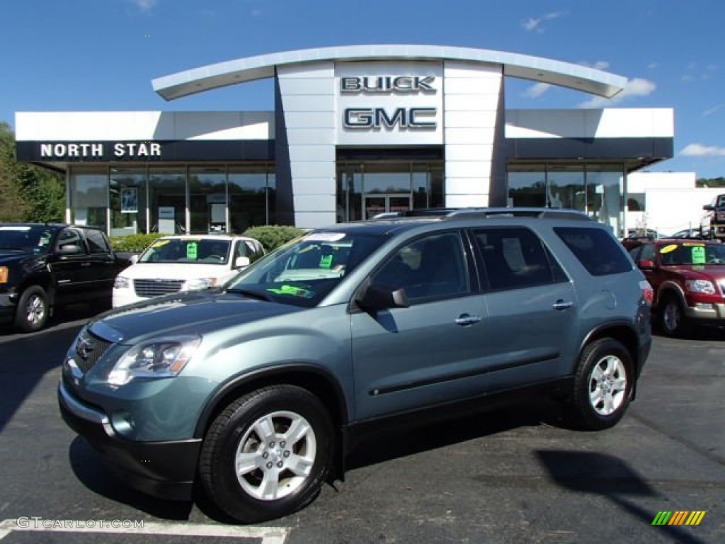 2009 Acadia SLE - Silver Green Metallic / Ebony photo #1