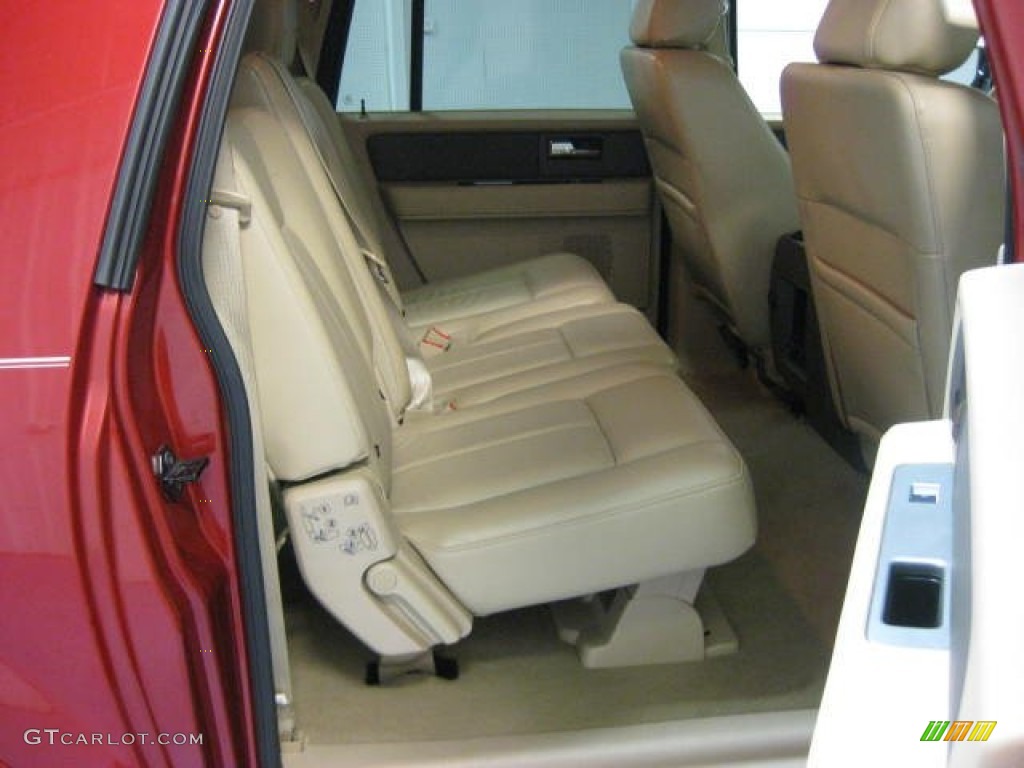 2009 Expedition EL XLT 4x4 - Sangria Red Metallic / Camel photo #17