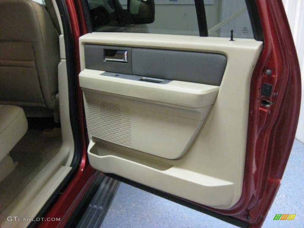 2009 Expedition EL XLT 4x4 - Sangria Red Metallic / Camel photo #19