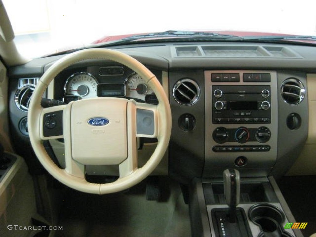 2009 Expedition EL XLT 4x4 - Sangria Red Metallic / Camel photo #22