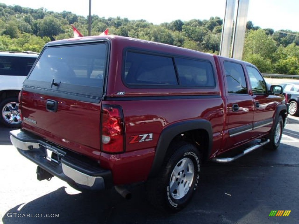 2006 Silverado 1500 Z71 Crew Cab 4x4 - Sport Red Metallic / Dark Charcoal photo #5