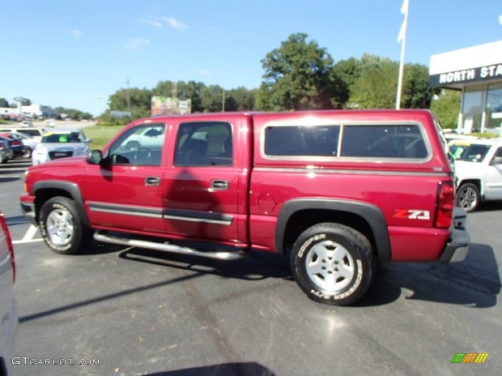 2006 Silverado 1500 Z71 Crew Cab 4x4 - Sport Red Metallic / Dark Charcoal photo #8