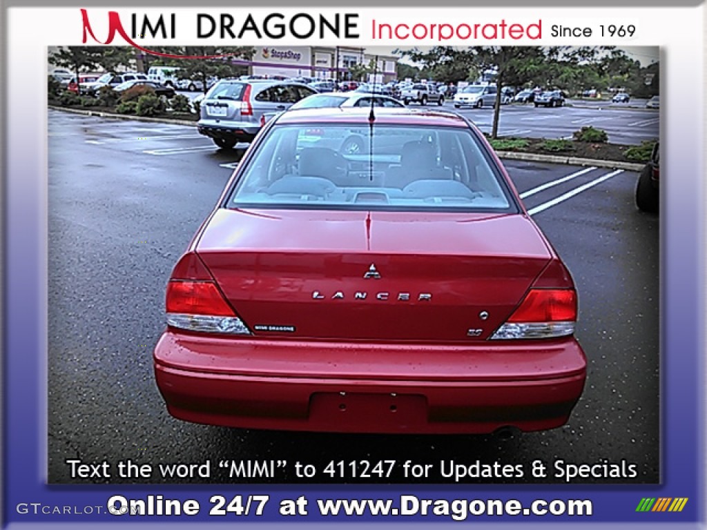 2003 Lancer ES - Rio Red Pearl / Gray photo #9