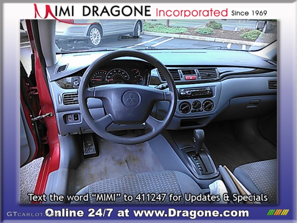 2003 Lancer ES - Rio Red Pearl / Gray photo #17