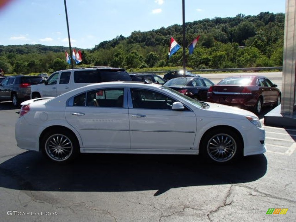 2009 Aura XR V6 - Polar White / Morocco Brown photo #4