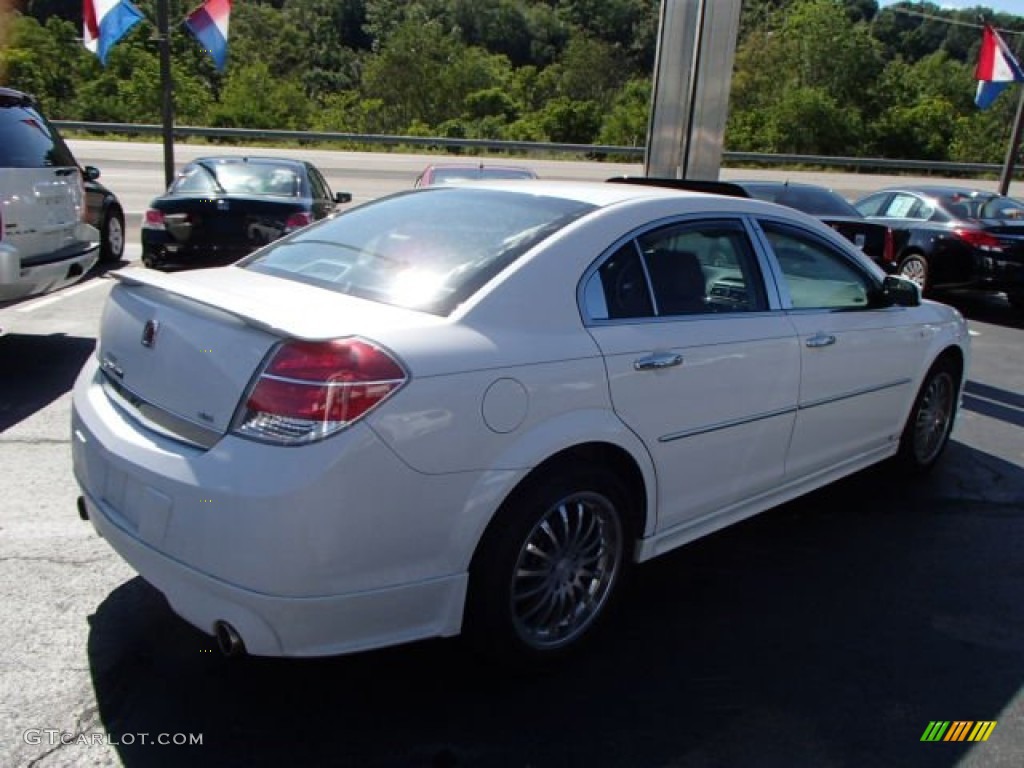 2009 Aura XR V6 - Polar White / Morocco Brown photo #5